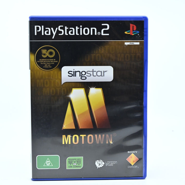 SingStar Motown - Sony Playstation 2 / PS2 Game + Manual - PAL - NEAR MINT DISC!