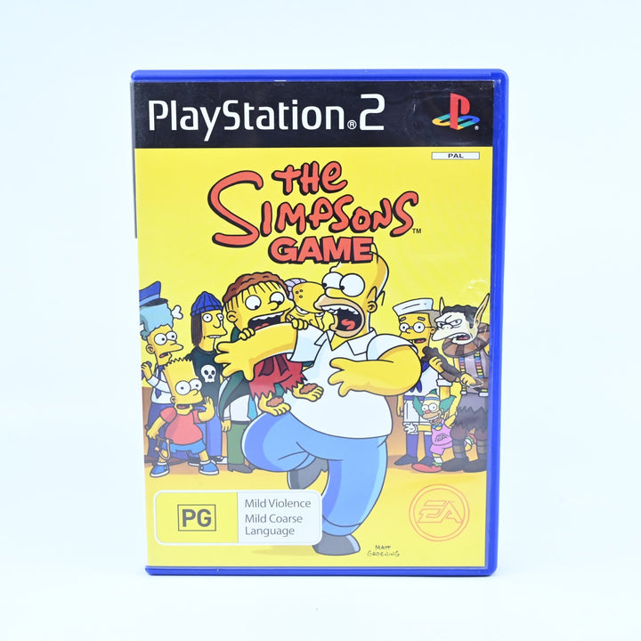 The Simpsons Game - Sony Playstation 2 / PS2 Game + Manual - PAL - MINT DISC!