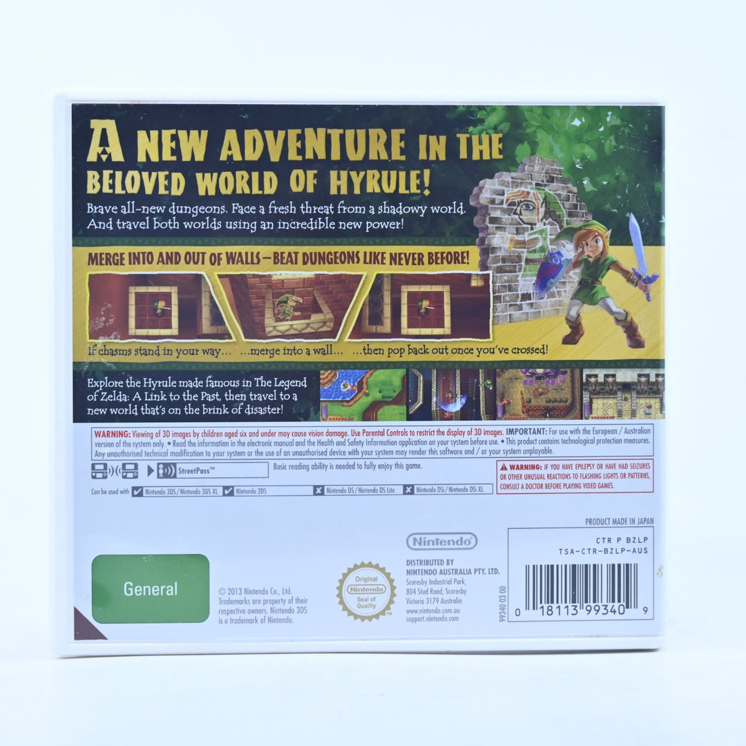 The Legend of Zelda: A Link Between Worlds - Nintendo 3DS Game - PAL + Manual