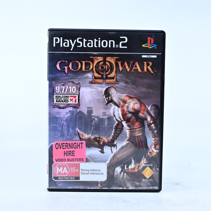 God of War II - Sony Playstation 2 / PS2 Game + Manual - PAL - MINT DISC!