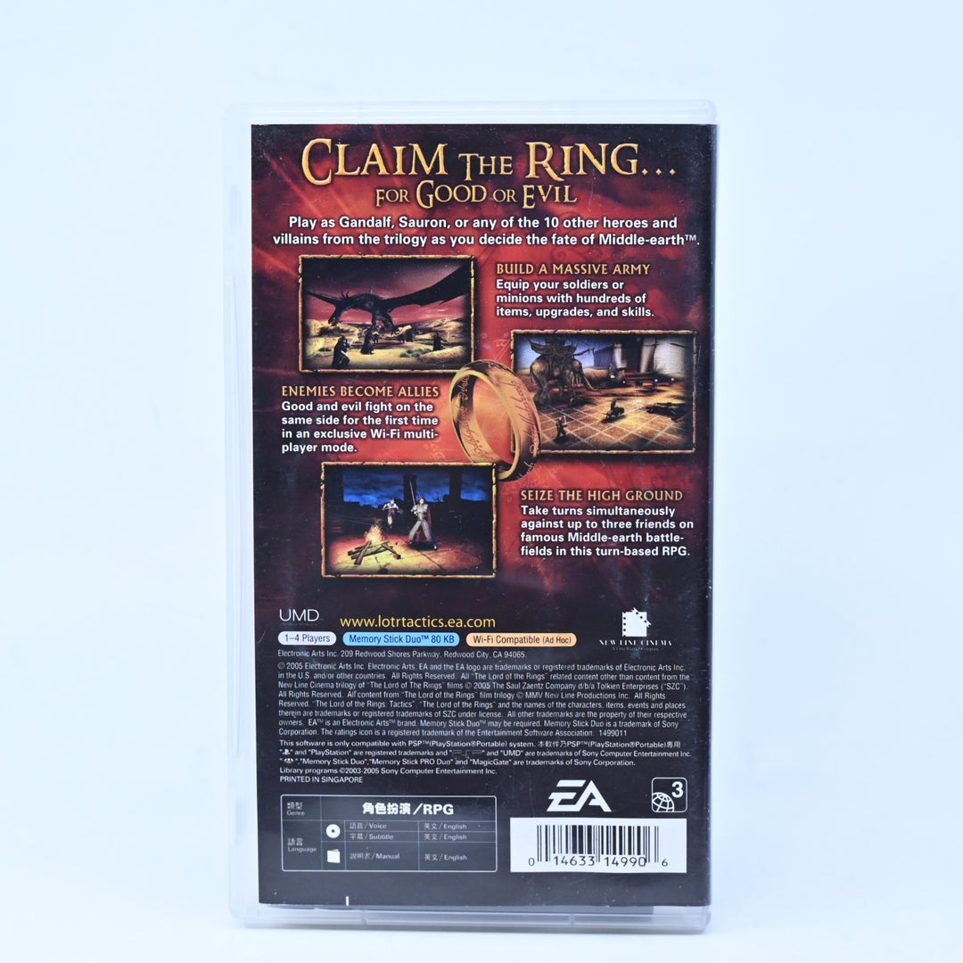 The Lord of the Rings: Tactics - Sony PSP Game + Manual - Region Free