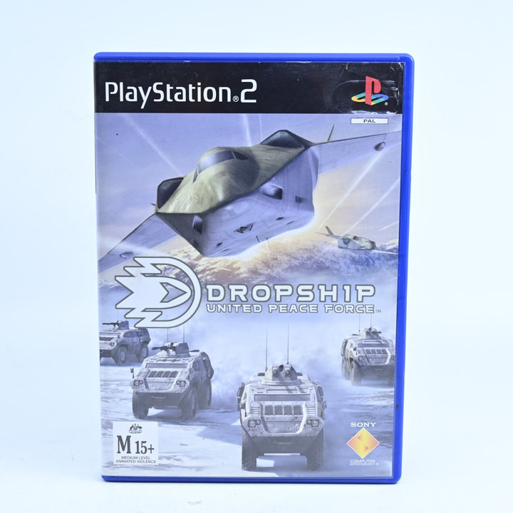 Dropship: United Peace Force - Sony Playstation 2 / PS2 Game + Manual - PAL