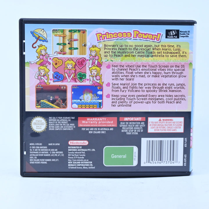 Super Princess Peach - Nintendo DS Game - PAL + Manual - FREE POST!
