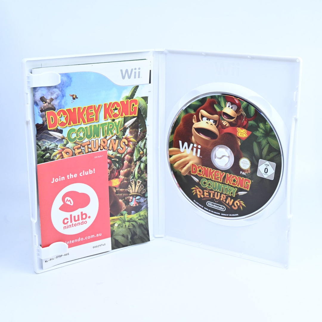 Donkey Kong Country Returns - Nintendo Wii Game + Manual - PAL - MINT DISC!