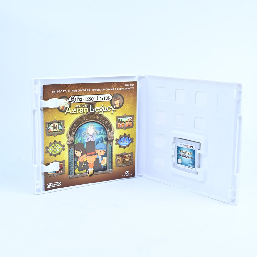 Professor Layton and the Azran Legacy - Nintendo 3DS Game - PAL + Manual