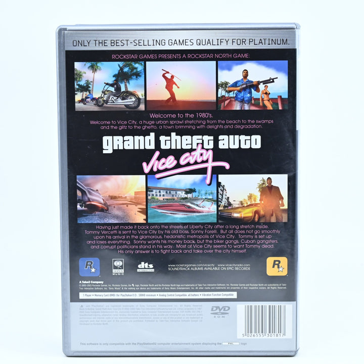 Grand Theft Auto: Vice City - Sony Playstation 2 / PS2 Game - PAL - No Map