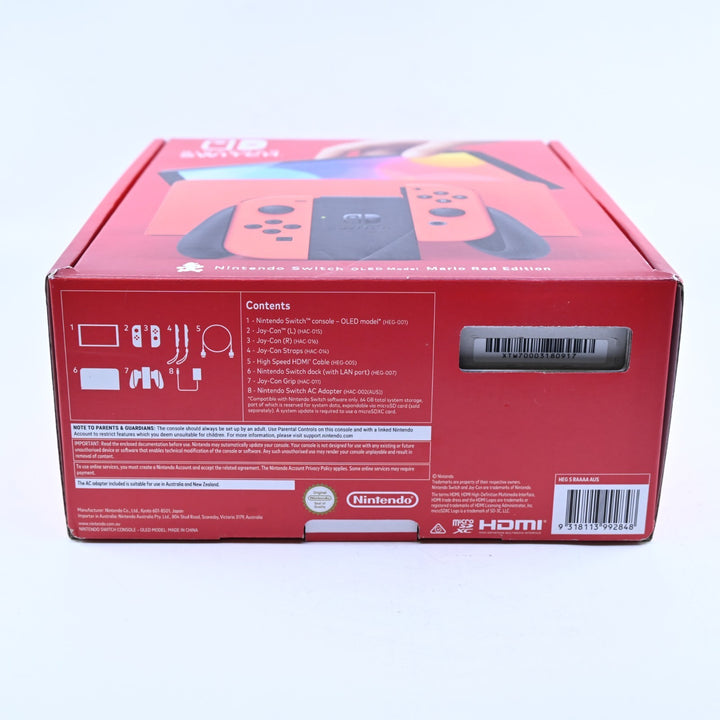 Mario Red Edition - Nintendo Switch OLED Boxed Console - PAL - FREE POST!