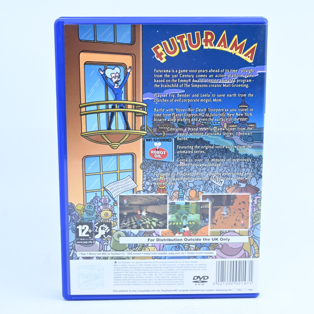 Futurama - Sony Playstation 2 / PS2 Game - No Manual - PAL - MINT DISC!