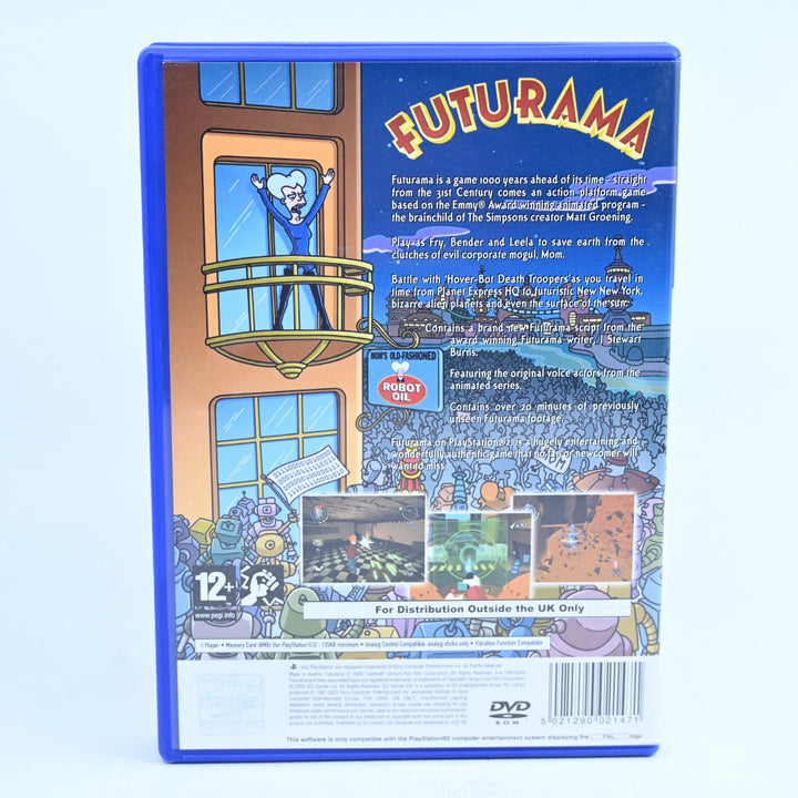Futurama - Sony Playstation 2 / PS2 Game - No Manual - PAL - MINT DISC!