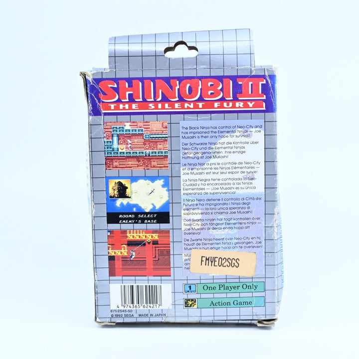 Shinobi II: The Silent Fury - Sega Game Gear Game - PAL - FREE POST!