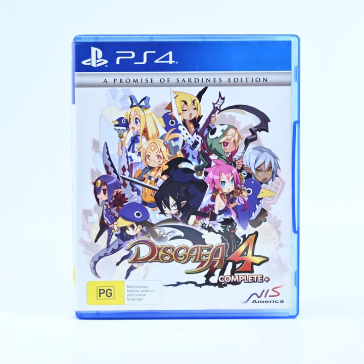 Disgaea 4 Complete + - A Promise of Sardines Edition - Sony PS4 Game - MINT DISC