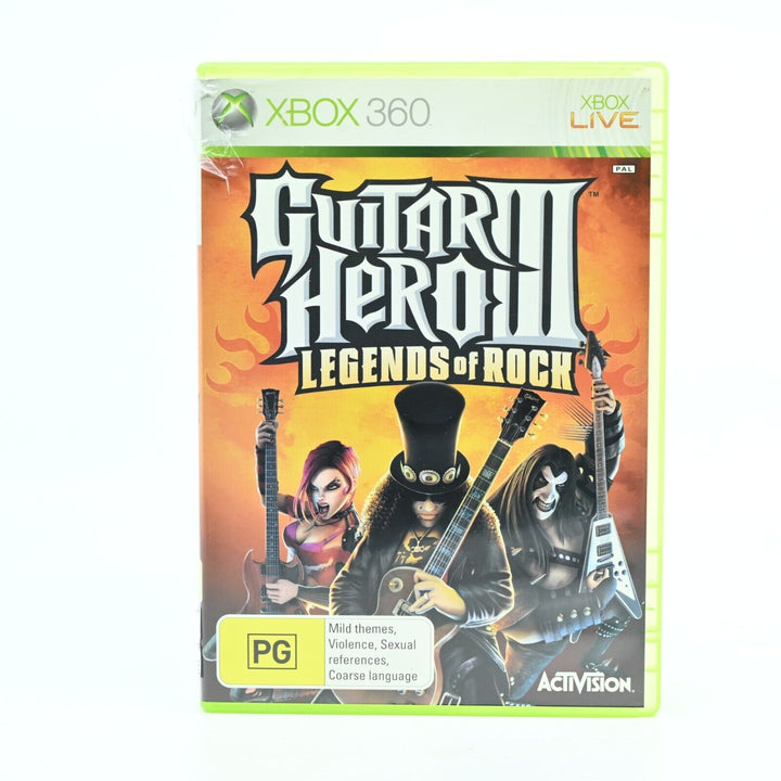 Guitar Hero III: Legends of Rock - Xbox 360 Game + No Manual - PAL - MINT DISC!