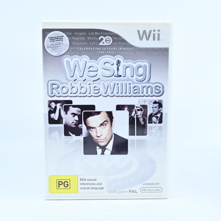 We Sing: Robbie Williams - Nintendo Wii Game + Manual - PAL - MINT DISC!