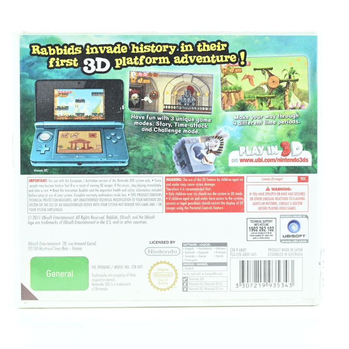 Rabbids 3D - Nintendo 3DS Game - PAL - FREE POST!