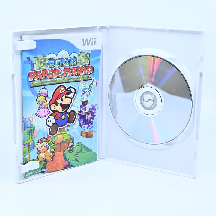 Super Paper Mario - Nintendo Wii Game + Manual - PAL - MINT DISC!