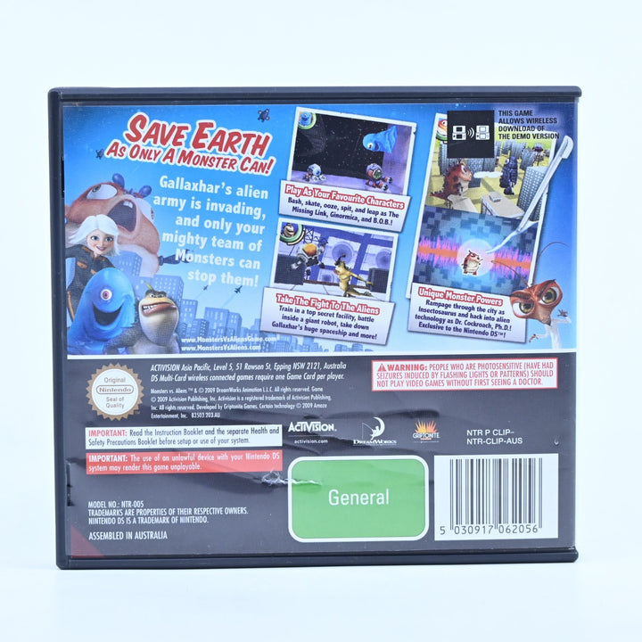 Monsters Vs Aliens - Nintendo DS Game - PAL - FREE POST!
