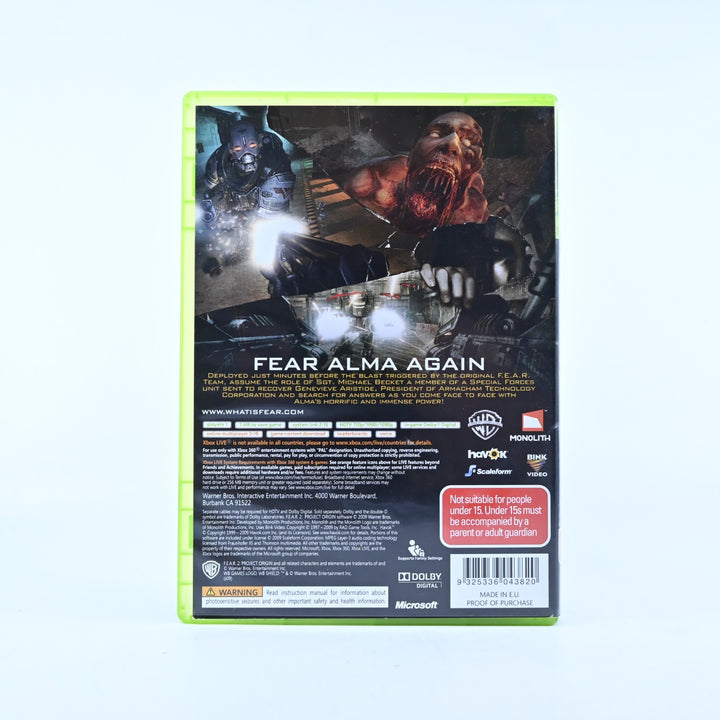 F.E.A.R. 2: Project Origin - Xbox 360 Game + Manual - PAL - MINT DISC! FEAR 2
