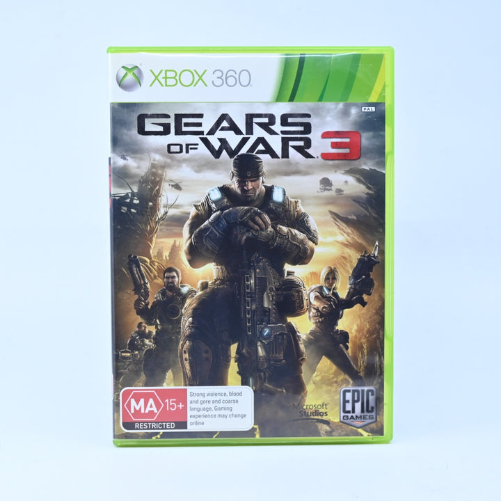 Gears of War 3 - Xbox 360 Game + Manual - PAL - MINT DISC!
