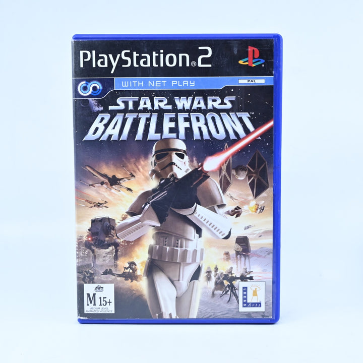 Star Wars Battlefront - Sony Playstation 2 / PS2 Game + Manual - MINT DISC!