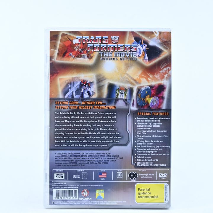 SEALED! Transformers: The Movie - Special Edition - Region 4 - DVD