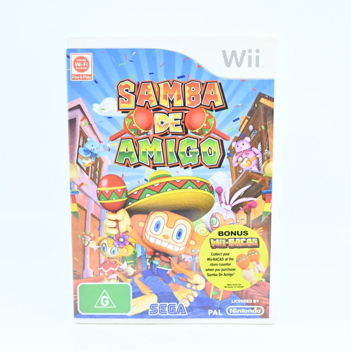 Samba de Amigo - Nintendo Wii Game - No Manual - PAL - MINT DISC!