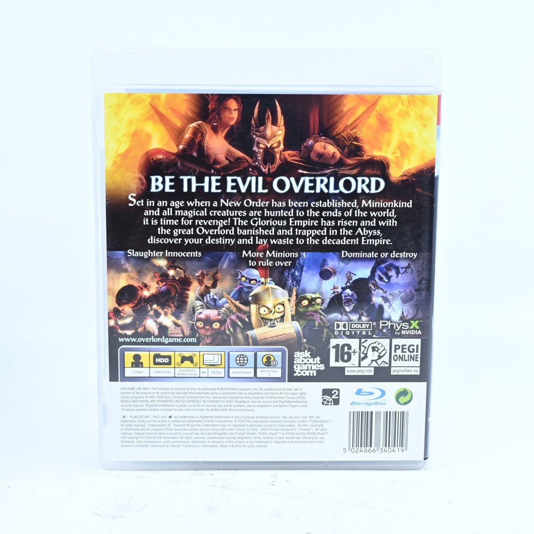 Overlord II - Sony Playstation 3 / PS3 Game + Manual - FREE POST!
