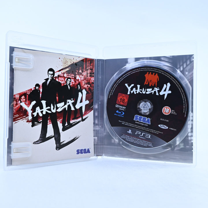 Yakuza 4 - Sony Playstation 3 / PS3 Game + Manual - MINT DISC!