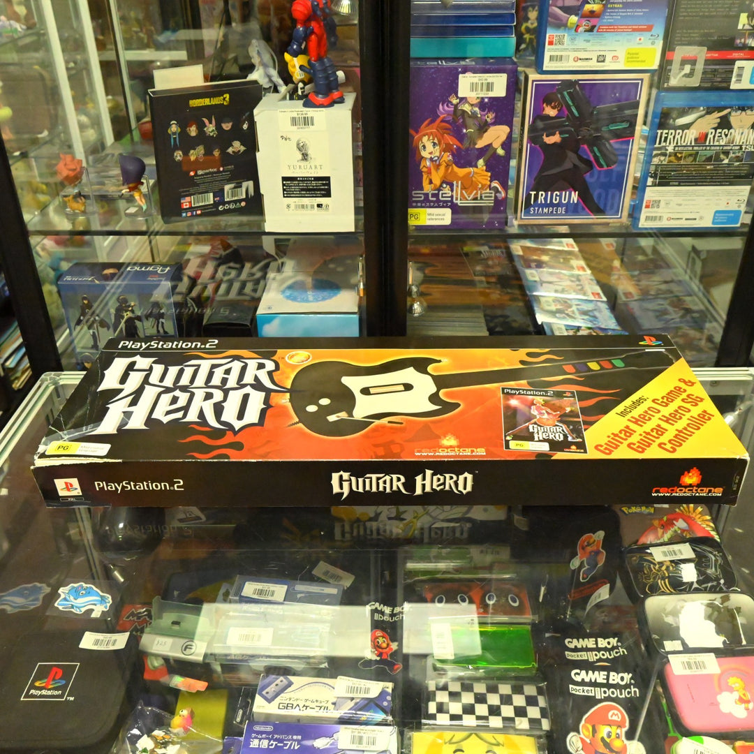 BOXED Guitar Hero Game + Guitar Controller - PS2 Game / PS2 Accessory - PAL