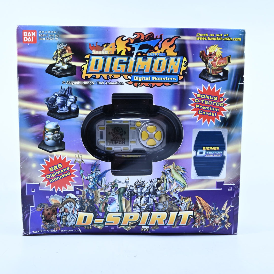 UNUSED! Silver/Blue - Digimon D-Spirit V1 - Boxed Digimon Console - Bandai