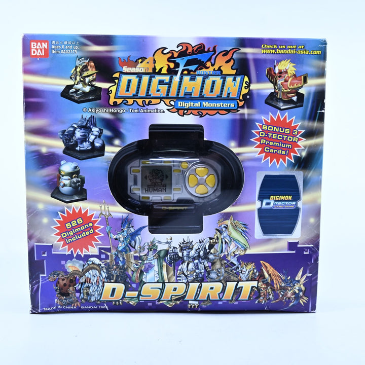 UNUSED! Silver/Blue - Digimon D-Spirit V1 - Boxed Digimon Console - Bandai