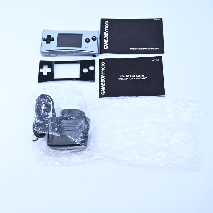 UNUSED! Silver Gameboy Micro - Nintendo Gameboy Micro Boxed Console