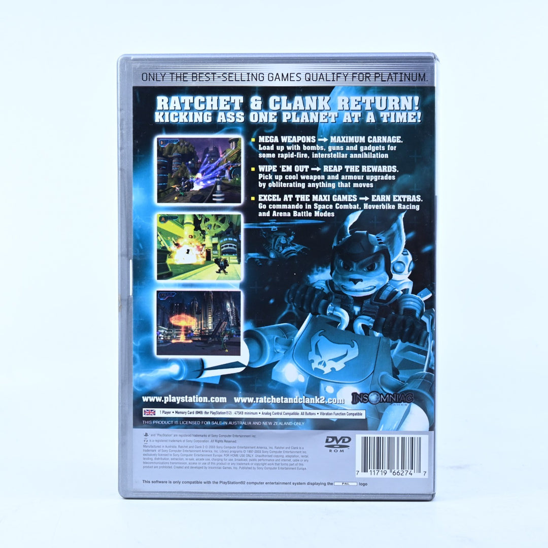 Ratchet &amp; Clank 2: Locked and Loaded - Sony Playstation 2 / PS2 Game + Manual