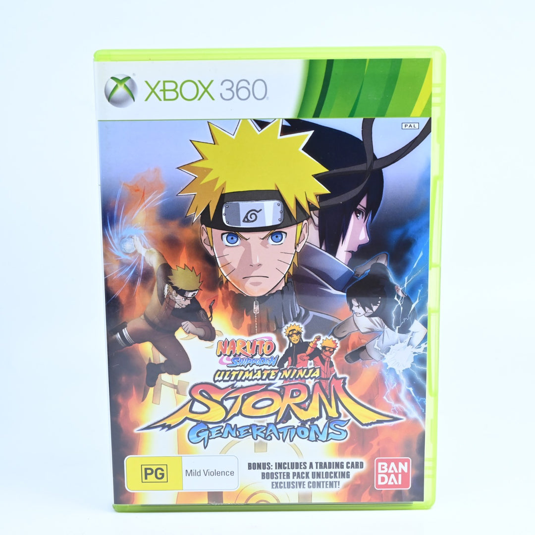 Naruto Shippuden: Ultimate Ninja Storm Generations - Xbox 360 Game + Manual