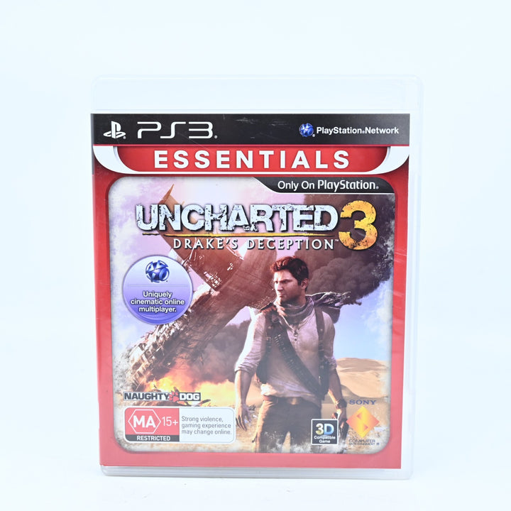 Uncharted 3: Drake's Deception - Sony Playstation 3 / PS3 Game + Manual