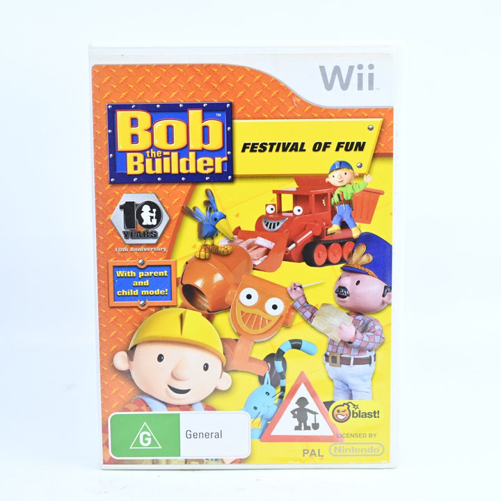 Bob the Builder: Festival of Fun - Nintendo Wii Game + Manual - PAL - MINT DISC!