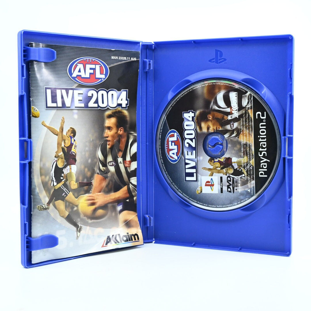 AFL Live 2004 - Sony Playstation 2 / PS2 Game + Manual - PAL - FREE POST!