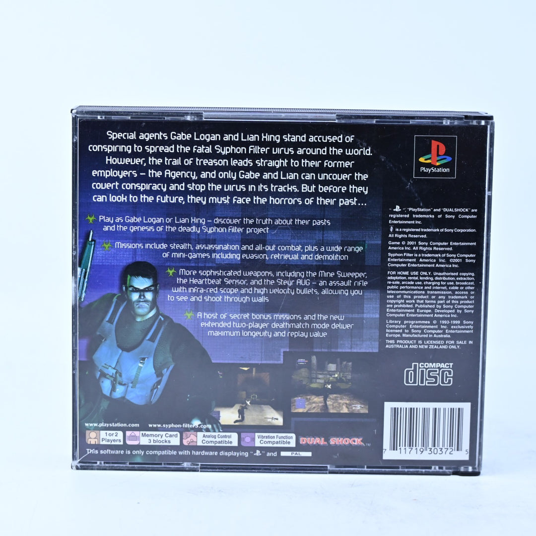 Syphon Filter 3 - Sony Playstation 1 / PS1 Game - No Manual - PAL - MINT DISC!