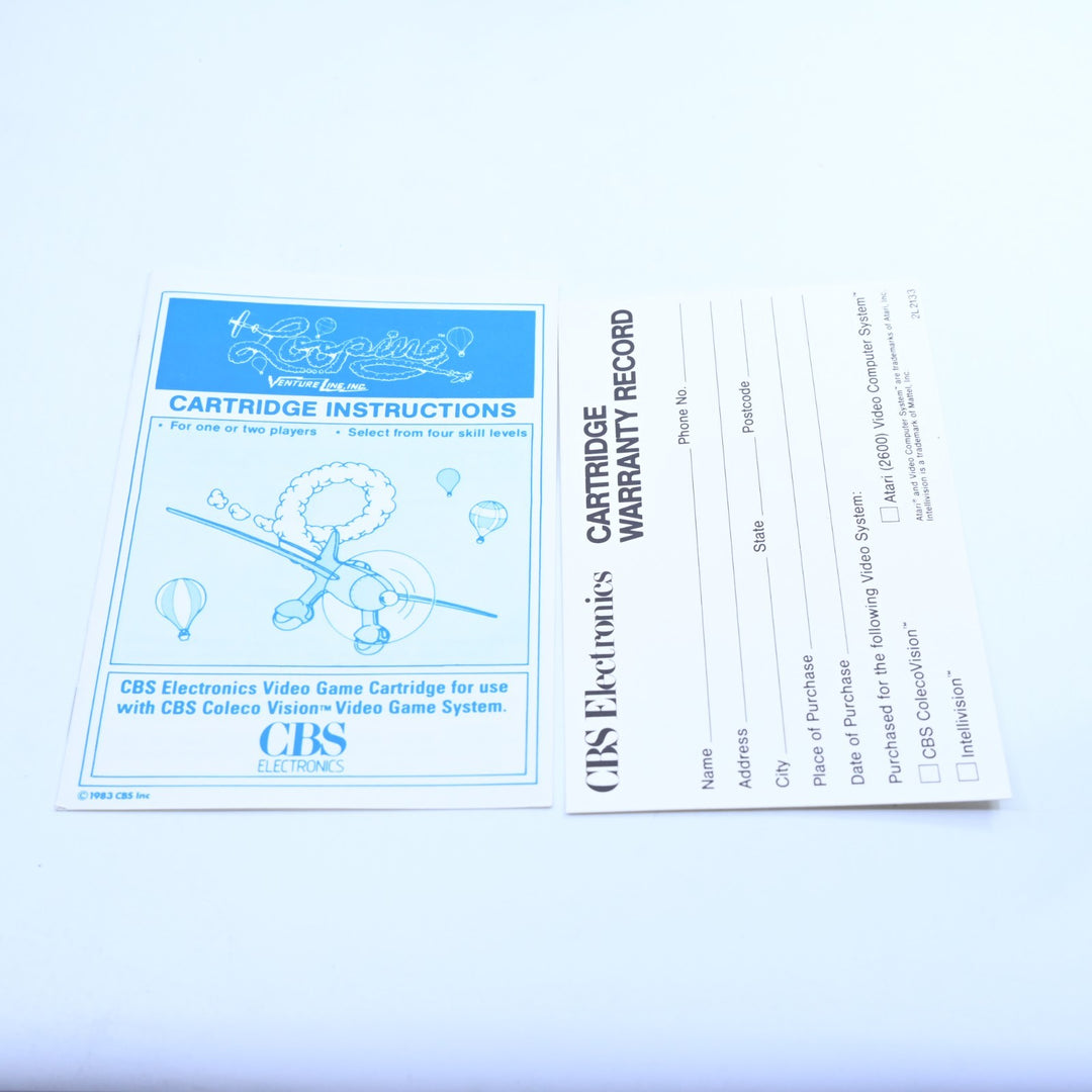 Looping - ColecoVision Game + Manual - Region Free - FREE POST!