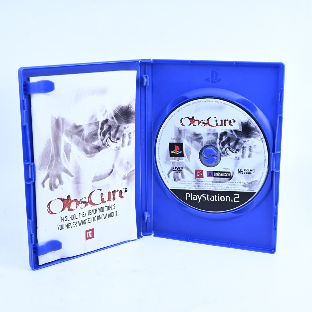 Obscure - Sony Playstation 2 / PS2 Game + Manual - PAL - MINT DISC!