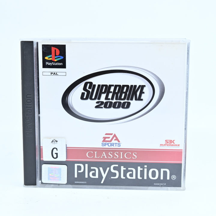 Superbike 2000 - Sony Playstation 1 / PS1 Game + Manual - PAL - MINT DISC!