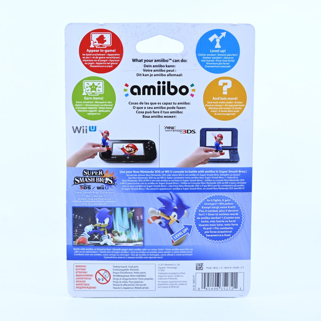 SEALED! Sonic Amiibo No. 26 - Super Smash Bros. Collection - Toy