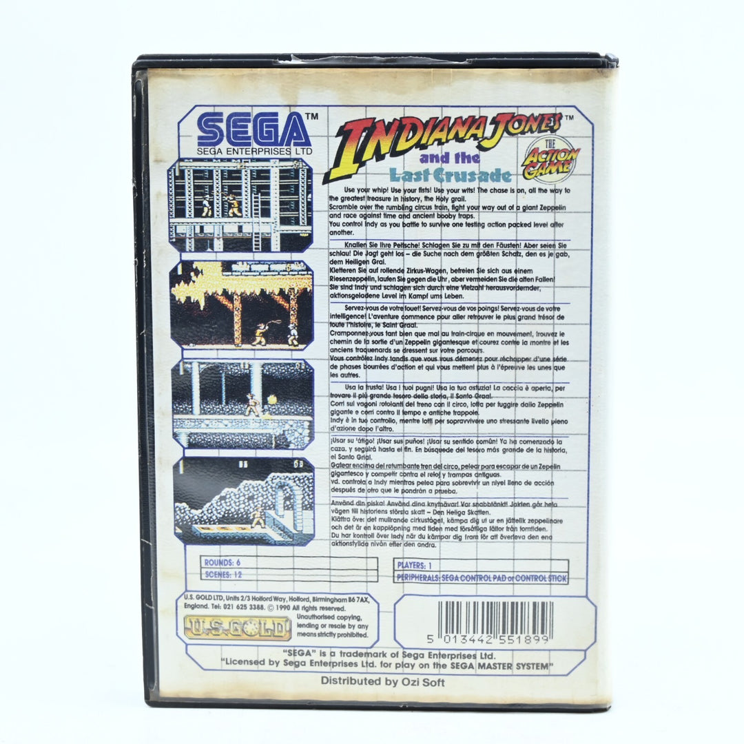 INDY Indiana Jones And The Last Crusade - Sega Master System Game - PAL