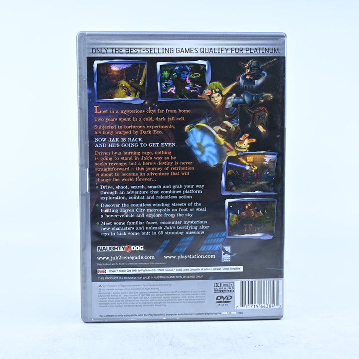 Jak II: Renegade - Sony Playstation 2 / PS2 Game - No Manual - PAL - MINT DISC!