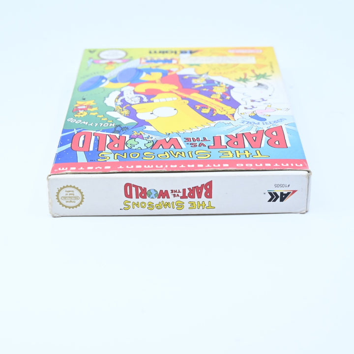 The Simpsons Bart Vs The World - NES Boxed Game - PAL - FREE POST!