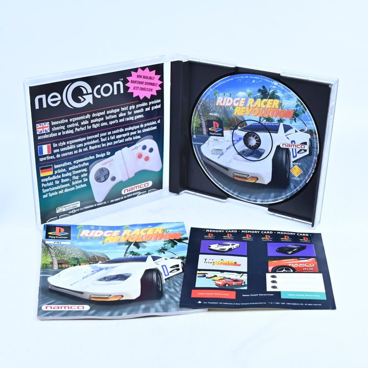 Ridge Racer Revolution - Sony Playstation 1 / PS1 Game + Manual + Stickers - PAL