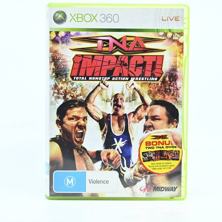 TNA Impact - Xbox 360 Game + Manual + Poster - PAL - MINT DISC!