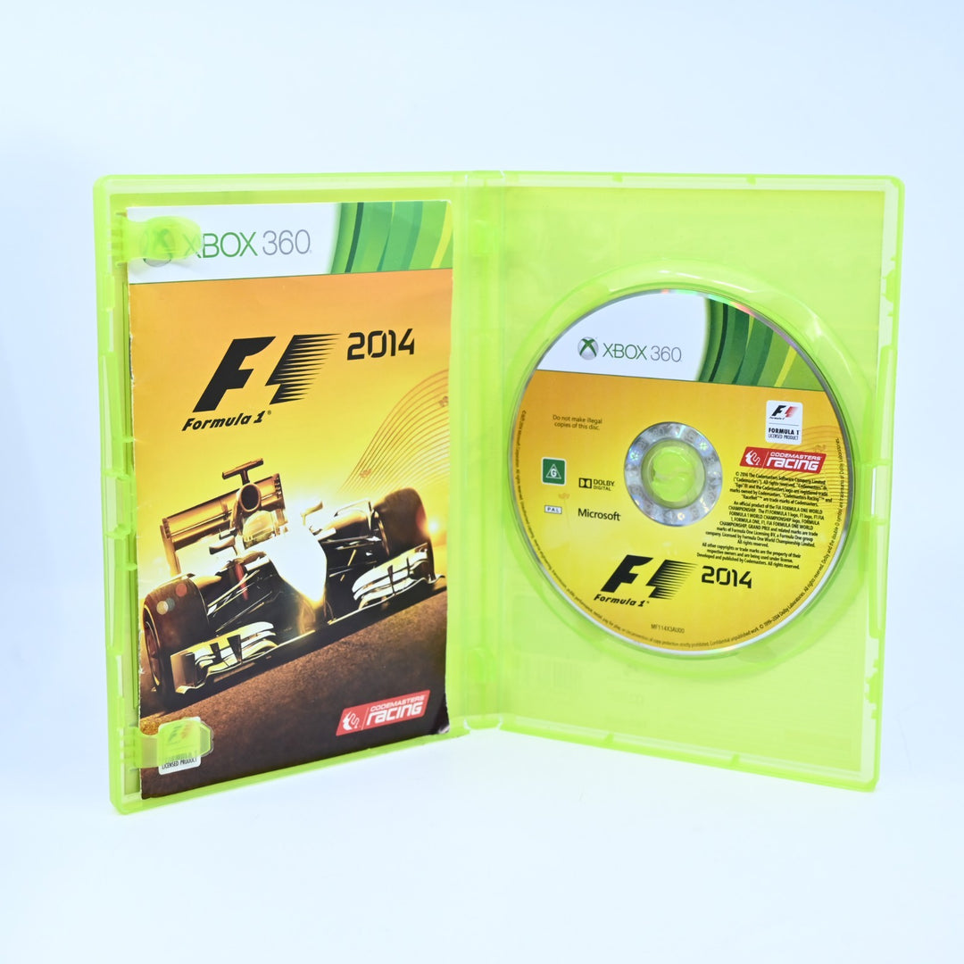 F1 Formula 1 One 2014 - Xbox 360 Game + Manual - PAL - MINT DISC!