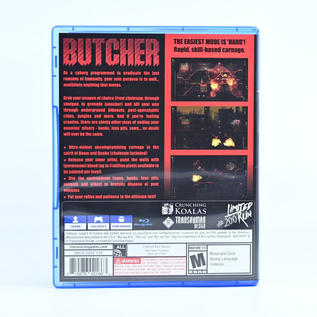 AS NEW! Butcher - Sony Playstation 4 / PS4 Game - MINT DISC - FREE POST!