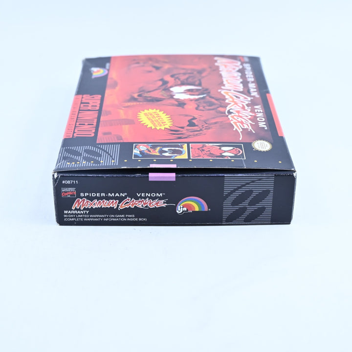 Spider-Man and Venom: Maximum Carnage - READ DESCRIPTION - SNES Accessory NTSC