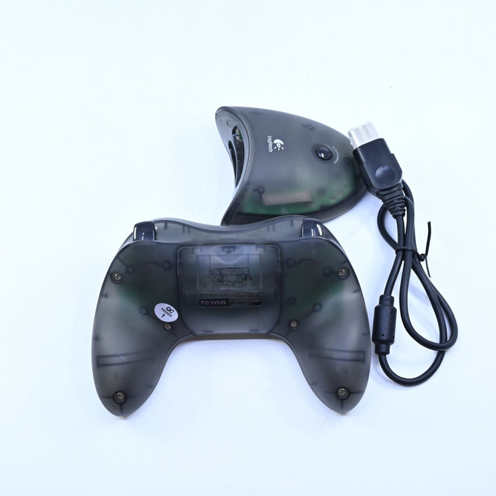 Logitech Cordless Attack Controller & Receiver - Grey - Original Xbox Accessory